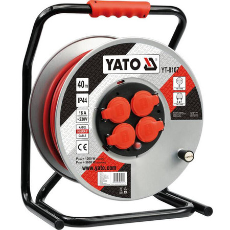 Przedłużacz Na Bębnie 40m 3x2,5mm2 Yato YT-8107