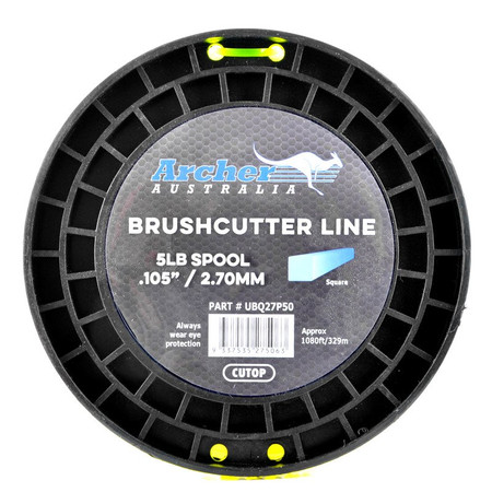 Żyłka tnąca do kosy / podkaszarki kwadratowa 2.7 mm 329 m Archer UBQ27P50