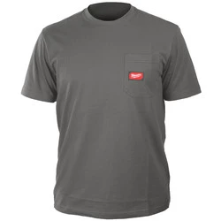 Koszulka szara S z kieszonką z krótkim rękawem Milwaukee 4932493008