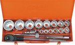 ZESTAW 18szt 3/4'' 12kąt 22-65mm CORONA C2701