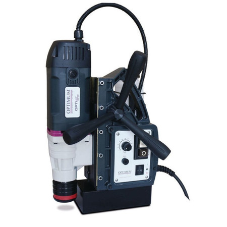 Wiertarka magnetyczna DM 50V Optimum 3071150 + zestaw bitów i wierteł