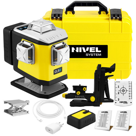Laser krzyżowy (niebieski) 4x360 Nivel System CL5B