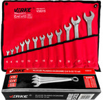 Klucze płasko-oczkowe 12 szt. 6-32mm Verke V35315