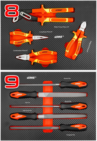 Szafka narzędziowa z wyposażeniem 283el 12 szuflad Verke V33113
