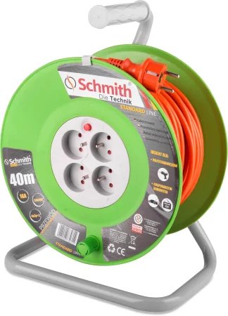 Przedłużacz bębnowy standard line 3x1,5mm 40m Schmith SPSL-2-40