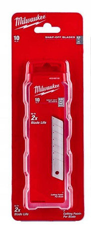 WYMIENNE OSTRZA ŁAMANE 9mm 10szt MILWAUKEE 4932480106