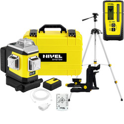 Laser krzyżowy (zielony) 3x360 Nivel System CLx3G + czujnik statyw zestaw