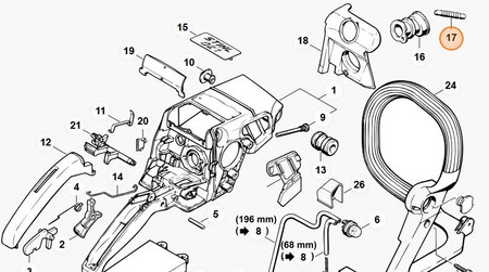 Przewód impulsowy pilarki STIHL 1123-141-8600