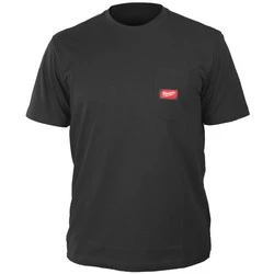 Koszulka czarna S z kieszonką z krótkim rękawem Milwaukee 4932493003