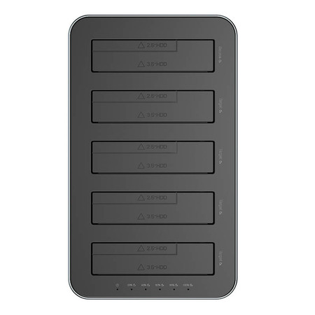 Stacja dokująca Orico do dysków HDD / SSD 2,5 / 3,5", 5Gbps, USB-C do USB-C/A z funkcją klonowania (czarna)