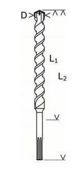 Wiertło SDS-MAX M4 22x400x520 Bosch 2608685867