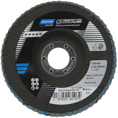 Ściernica Lamelkowa Quantum R996 125x22mm P60 Norton 66254445879