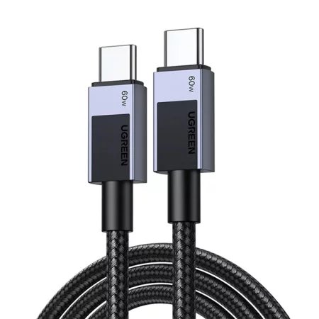 Kabel USB-C do USB-C Ugreen L524, 60W, PD, 0.5m (szary)