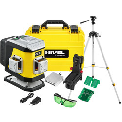 Laser krzyżowy (zielony) 3x360 Nivel System CL3G + statyw zestaw