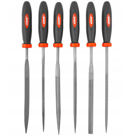 Zestaw pilników do metalu 150mm 6'' 6szt Verke V05099
