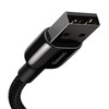 Kabel USB do Lightning Baseus Tungsten Gold, 2.4A, 2m (czarny)