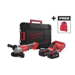 Szlifierka kątowa M18BLSAG125XPDMC-402X Milwaukee 4933499460  + bezrękawnik