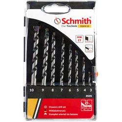 Komplet Wierteł Do Betonu 3-10mm SCHMITH SQWW-02