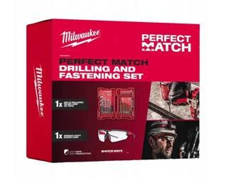 Zestaw Perfect Match wiertła i bity okulary Milwaukee 4932492657