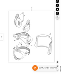 STIHL ELEMENT UCHYLNY do OSŁONY TWARZY/SŁUCHU ADVANCE GPC 28 0000-889-9001