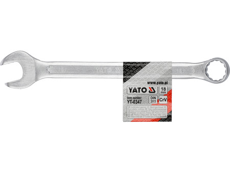 Klucz płasko-oczkowy 18mm Yato YT0347