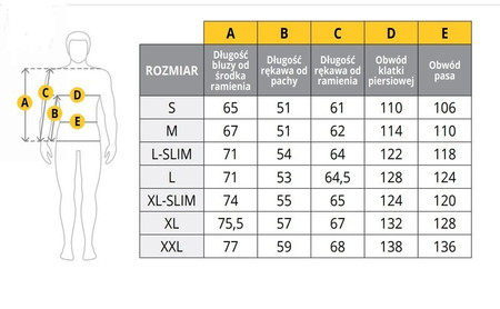 BLUZA ROBOCZA REG L (176-182 108-112 98-102) SCHMITH S1121-L