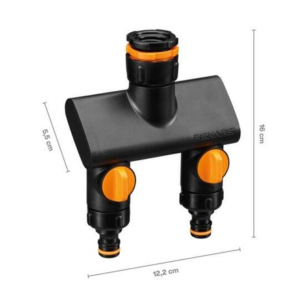 Rozdzielacz przyłącze kranowe podwójne On/Off  FISKARS 1070577