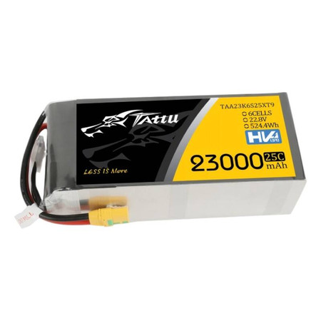 Akumulator Tattu 23000mAh 22.8V 25C 6S1P Lipo Pack z konektorem XT90-S