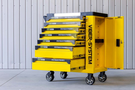 Szafka narzędziowa SZN254 wózek warsztatowy z wyposażeniem 253 elementy Viber-System