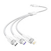Kabel USB 2.0 A do 3w1 6A Vention CTRWG 1.5M (biały)