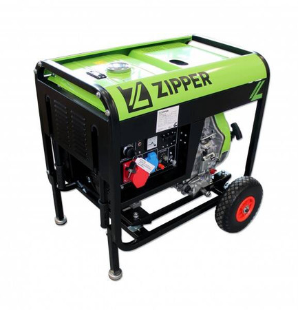 Generator Agregat Prądu Budowlany AVR Diesel Zipper ZI-STE6700DH