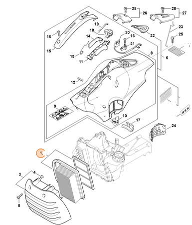 Stihl Filtr Powietrza TS 420 4238-140-4403