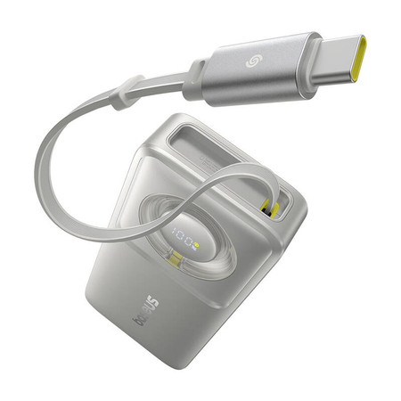 Powerbank Baseus OS Free2Pull 10000mAh 30W +kabel (szary)