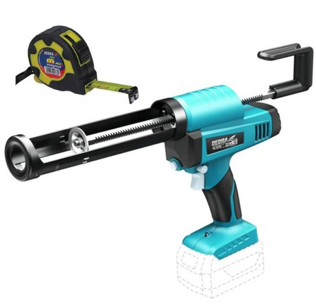Pistolet Do Silikonu Akumulatorowy 18V Dedra DED7056 + Miarka 5m GRATIS