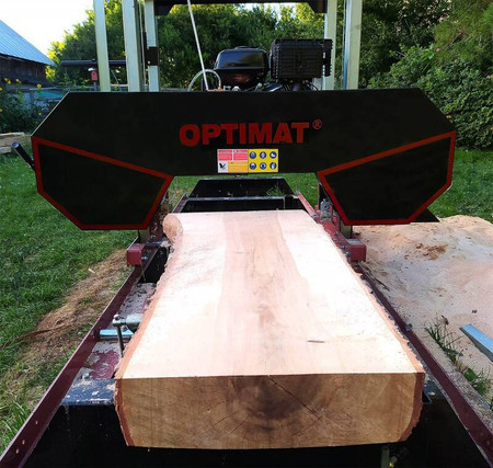 Trak taśmowy spalinowy OPTIMAT Timberland TMG 790S z osłoną taśmy i elektrycznym sterowaniem góra/dół