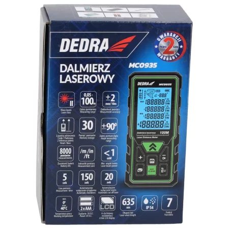 Dalmierz laserowy 100m Dedra MC0935