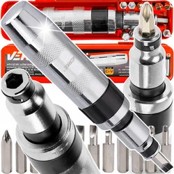 Śrubokręt wkrętak wykrętak do podbijania 1/2'' Verke V86449 + bity zestaw
