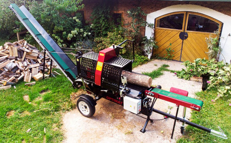 Piło-łuparka elektryczna 20 ton OPTIMAT Titanium CLS 20-E 380