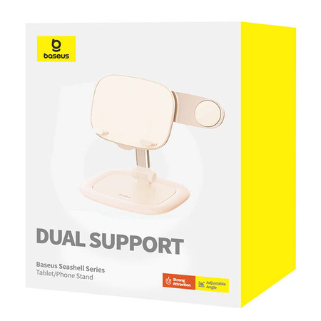 Stojak na tablet/telefon Baseus Seashell (różowy)