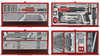 Wózek narzędziowy PRO35TM z zestawem narzędzi 1033el Teng Tools 300480100