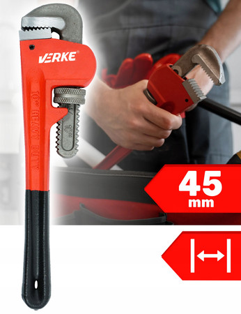 Klucz nastawny stillson 250mm 10" Verke V86515