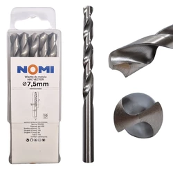 Wiertło do metalu 10 szt. 7,5mm Nomi hrc vector do stali tworzyw drewna żeliwa 