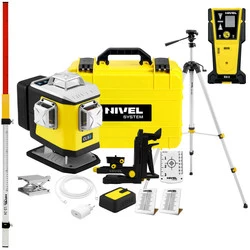Laser krzyżowy (niebieski) 4x360 Nivel System CL5B + zestaw