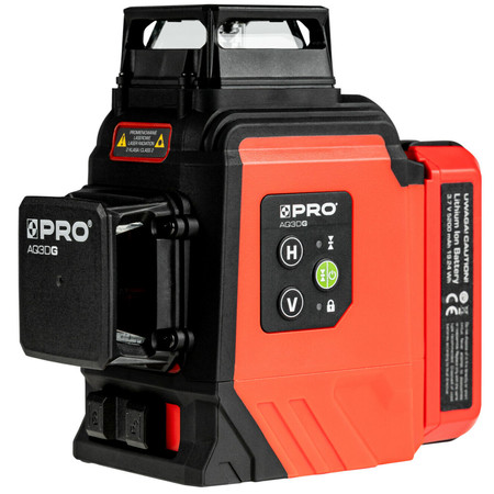 Laser wieloliniowy PRO-AQ3DG (zielona wiązka) zestaw PRO L1207