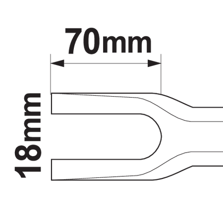 Ściągacz do drążków kierowniczych 200mm Yato YT0615