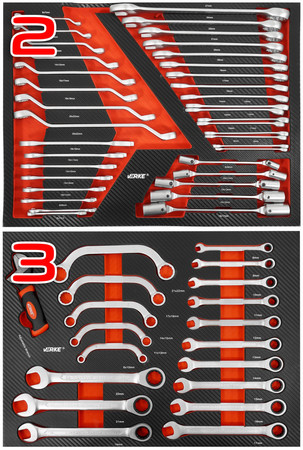 Szafka narzędziowa z wyposażeniem 283el 12 szuflad Verke V33113