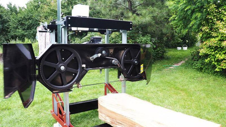 Automatyczny trak taśmowy elektryczny OPTIMAT Timberland TMC 790-Automatic z osłoną taśmy i elektrycznym sterowaniem góra/dół i przód/tył