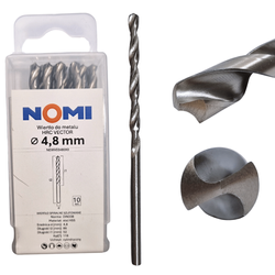 Wiertło do metalu 10 szt. 4,8mm Nomi hrc vector do stali tworzyw drewna żeliwa