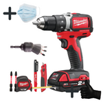 Zestaw wkrętarka M18 BPD-202C Milwaukee 4933443515 + gratis