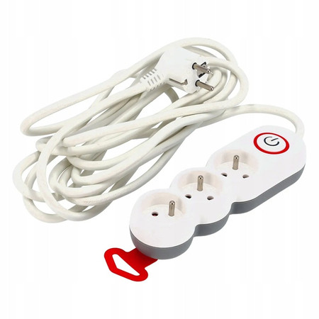 Listwa zasilająca 3 gn. 3x1,5mm 5m Schmith SCH09E40003